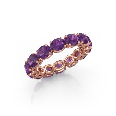 Ring Vivienne OVL 5x4 585 Roségold Amethyst 5x4 mm
