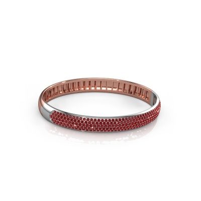 Bangle Emely 8mm 585 rose gold ruby 1.4 mm