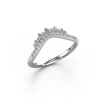 Stackable ring Nica A 585 white gold zirconia 1.8 mm