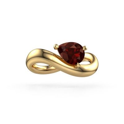 Verlovingsring Chloe PER 585 goud granaat 8x6 mm