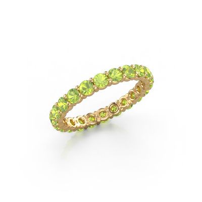 Stackable ring Heddy rnd 2.7 585 gold peridot 2.7 mm