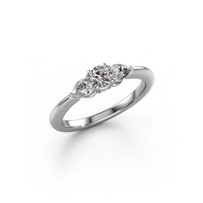 Engagement ring Chanou RND 950 platinum diamond 0.670 crt