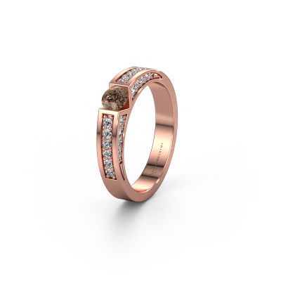 Alliance WH2098L 585 or rose diamant brun ±4x3 mm