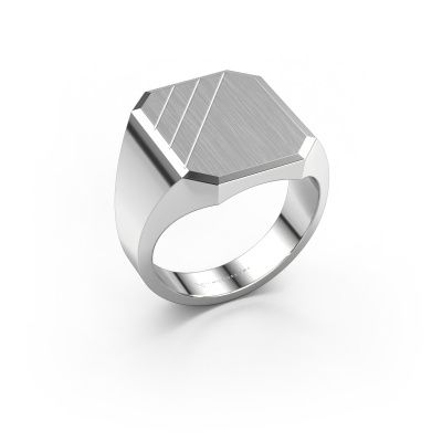 Signet ring Jack 4 585 white gold