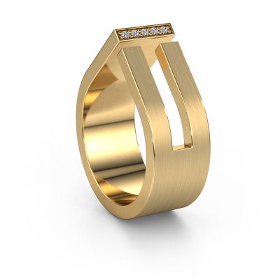 Wedding ring WH2090M19C 585 gold ±0.39x0.09in