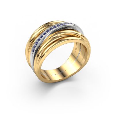 Ring Fien 585 gold sapphire 1 mm