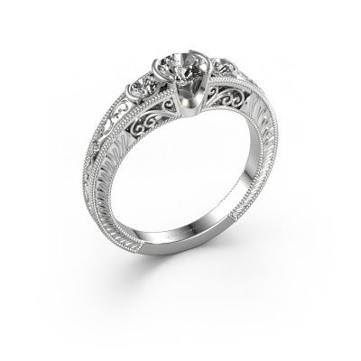Promise ring Tasia 585 witgoud diamant 0.70 crt
