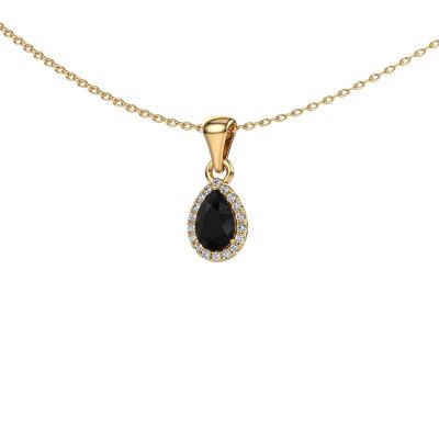 Pendant Seline per 585 gold black diamond 0.54 crt
