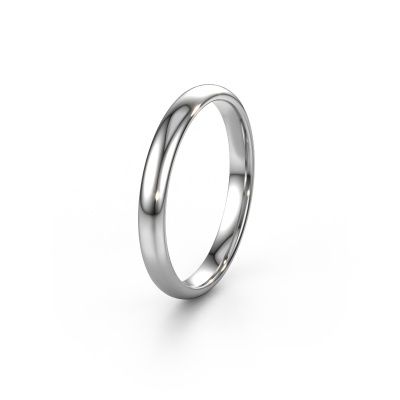 Wedding ring WH0100M33AP 585 white gold ±0.12x0.07 in