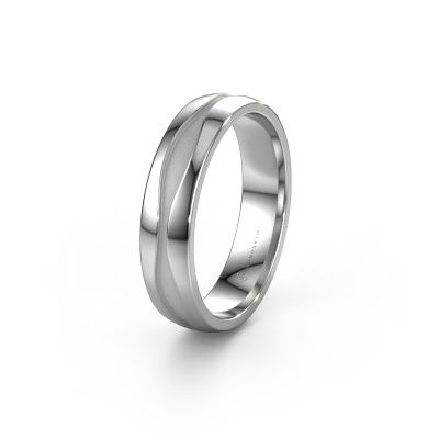 Wedding ring WH0172M25A 585 white gold ±0.20x0.07 in