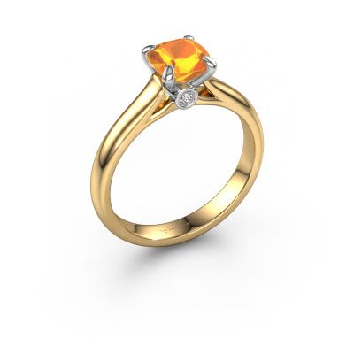 Engagement ring Valorie cus 1 585 gold citrin 6 mm