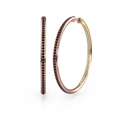 Creole Sina 35mm 585 Roségold Schwarz Diamant 1.135 crt