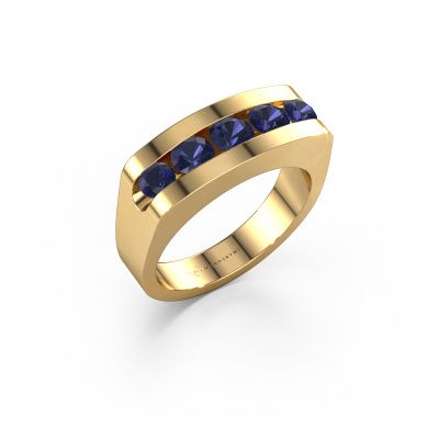 Men's ring Richard 585 gold sapphire 4 mm