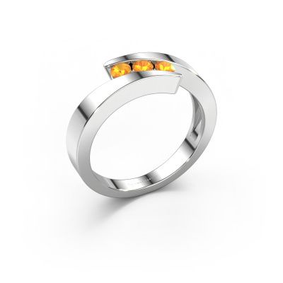 Ring Gracia 950 platinum citrin 2.7 mm