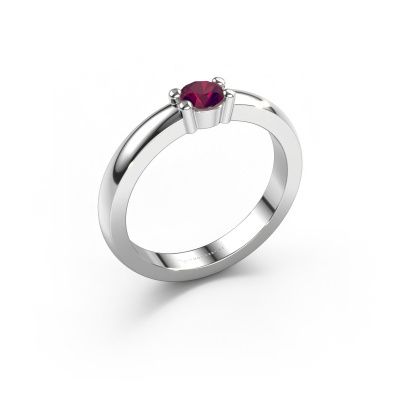 Ring Yasmin 1 585 white gold rhodolite 4 mm