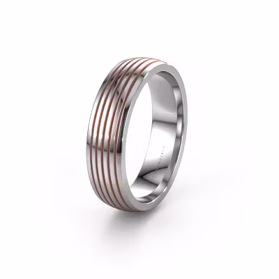 Wedding ring WH0150M26A 585 white gold ±6x1.7 mm