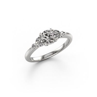 Verlobungsring Megan RND 585 Weißgold Diamant 0.75 crt