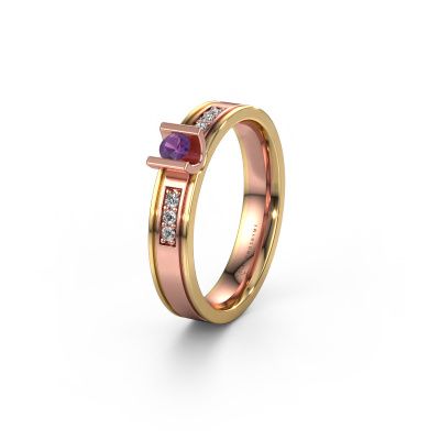 Ehering WH2108L14A 585 Roségold Amethyst ±4x1.7 mm
