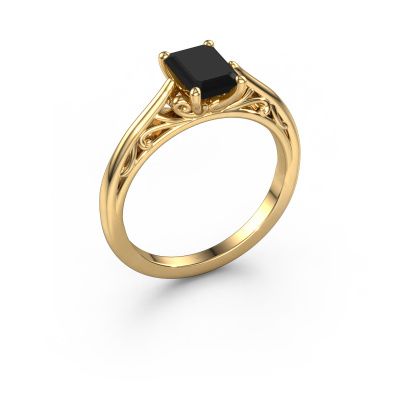 Verlobungsring Shannon eme 585 Gold Schwarz Diamant 1.380 crt