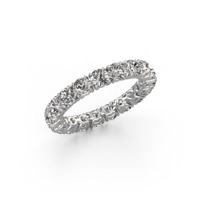 Stackable ring Vivienne 3.4 585 white gold diamond 2.700 crt