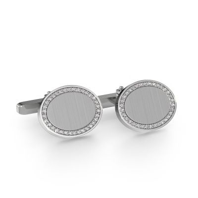Cufflinks Richano 585 white gold diamond 0.51 crt