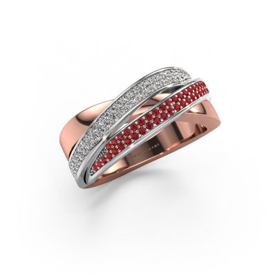 Ring Myra 585 rose gold ruby 1 mm
