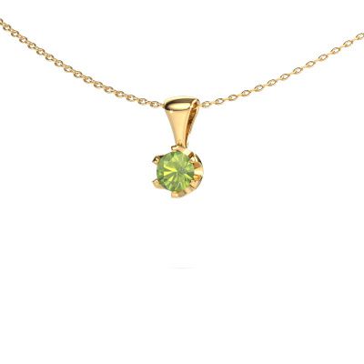 Necklace Fran 585 gold peridot 5 mm