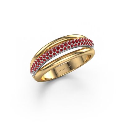 Ring Paris 585 gold ruby 1 mm