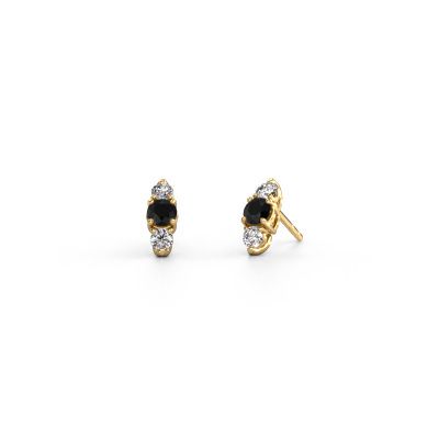 Ohrringe Amie 585 Gold Schwarz Diamant 1.00 crt