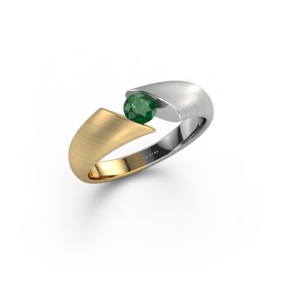 Ring Hojalien 1 585 goud smaragd 4.2 mm