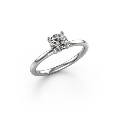Engagement ring Crystal RND 1 950 platinum diamond 0.60 crt