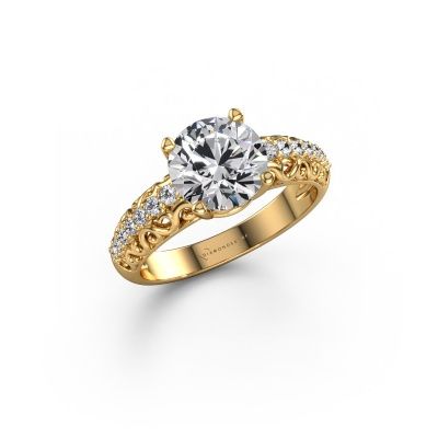 Engagement ring Mellie 585 gold lab grown diamond 2.22 crt