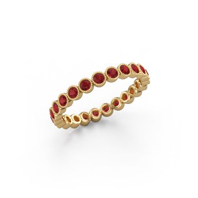 Ring Mariam 0.03 585 gold ruby 2 mm