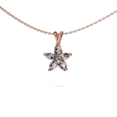 Pendant Sylvana 585 rose gold lab-grown diamond 0.14 crt
