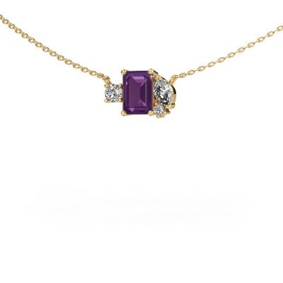 Anhänger Frauke EME 585 Gold Amethyst 7x5 mm
