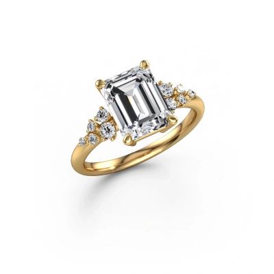 Engagement ring Royce EME 585 gold lab grown diamond 2.703 crt