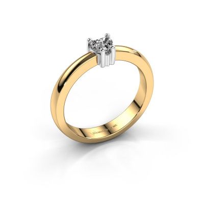 Engagement ring Florentina heart 585 gold diamond 0.25 crt