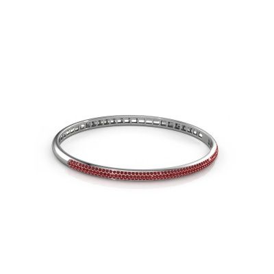 Bangle Emely 4mm 585 white gold ruby 1.1 mm