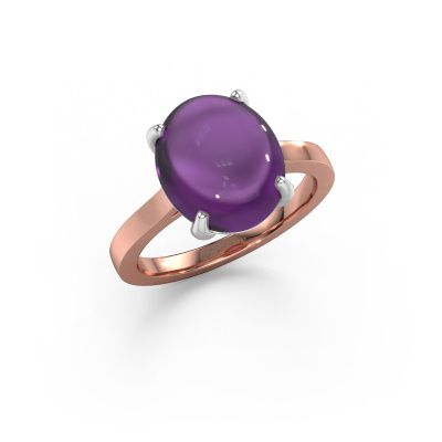 Ring Mallie 1 585 Roségold Amethyst 7x5 mm