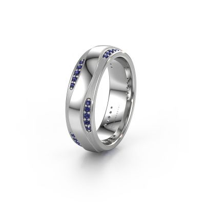 Wedding ring WH2062L26BM 950 platinum sapphire ±0.24x0.08 in