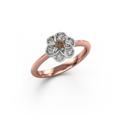 Ring Uma 585 Roségold Braun Diamant 0.172 crt