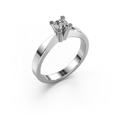 Bague de fiançailles Ichelle 1 950 platine zircone 4.2 mm