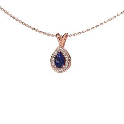 Pendant Barbar 585 rose gold sapphire 6x4 mm