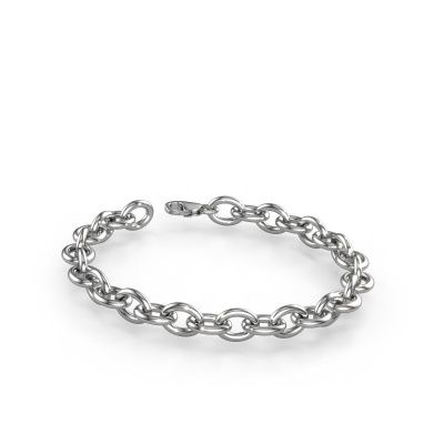 Bracelet Oval link 3 10.0 585 white gold ±0.39 in (10 mm)