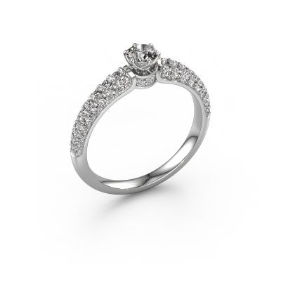 Engagement ring Meryl 950 platinum diamond 0.25 crt
