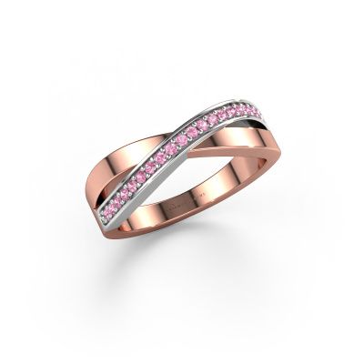 Ring Kaley 585 rose gold pink sapphire 1.2 mm