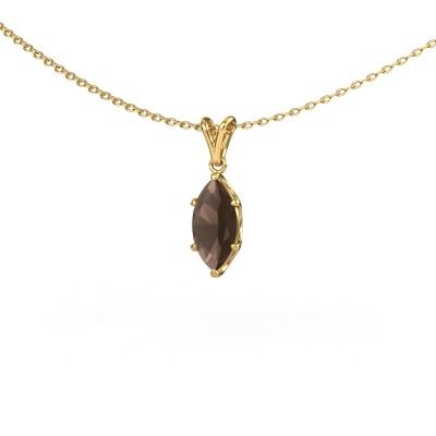 Hanger Sam MRQ 585 goud rookkwarts 10x5 mm