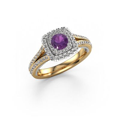 Verlobungsring Annette 585 Gold Amethyst 5 mm