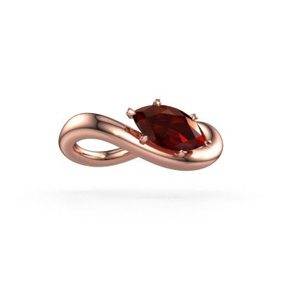 Verlobungsring Chloe MRQ 585 Roségold Granat 10x5 mm