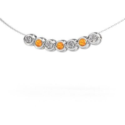 Ketting Kim 7 950 platina citrien 3.4 mm